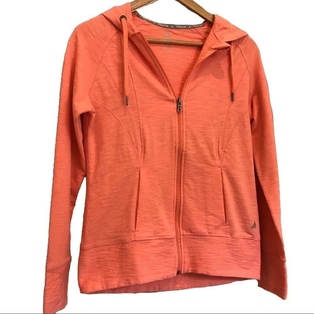 Free2B pink zip up hoodie